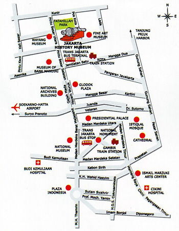 Peta Museum Sejarah Jakarta